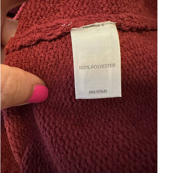 J. Jill Chenille red high neck long sleeves tunic sweater size LP - Picture 6 of 13